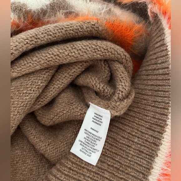 NWT Marc New York Large Womens fuzzy soft aztec boho sweater $99 thanksgiving - Picture 4 of 7